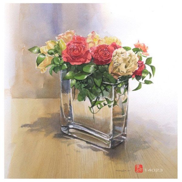 Бузин. Акварельный букет