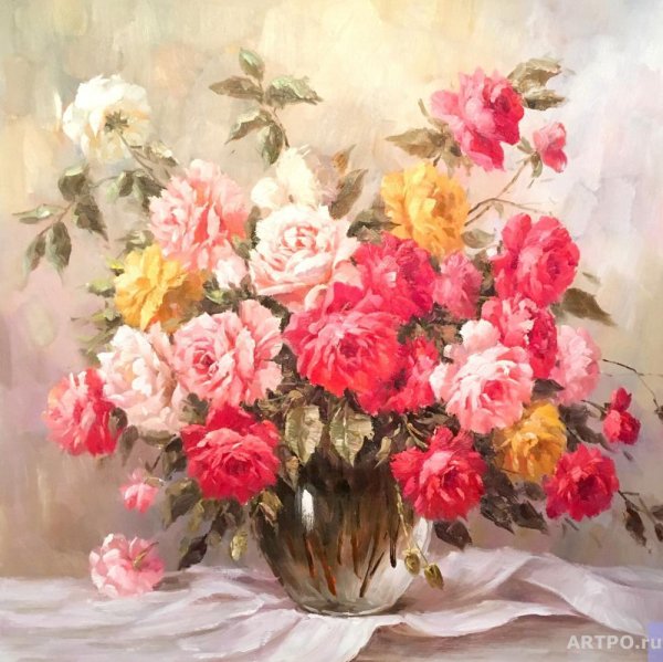 Антонио Джанильятти красные цветы