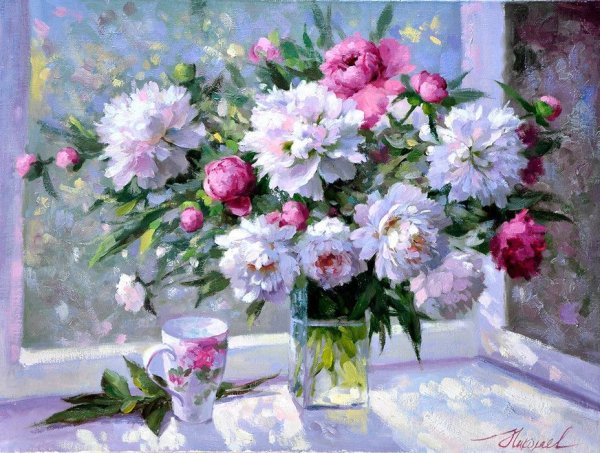 Художник Юрий Николаев картины цветы