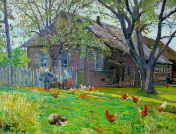 Шишкин деревенский двор
