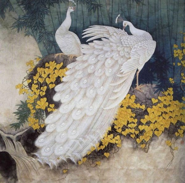 Гунби с павлинами