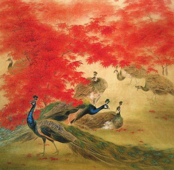 Кастильоне художник Павлины