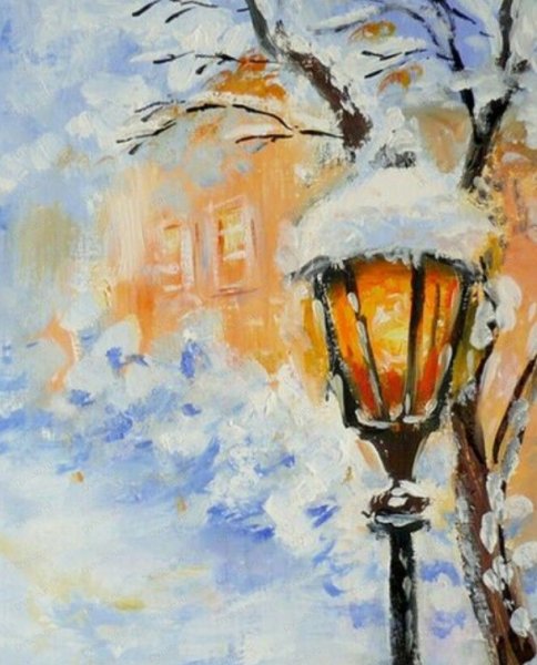 Винтажный новогодний фонарик