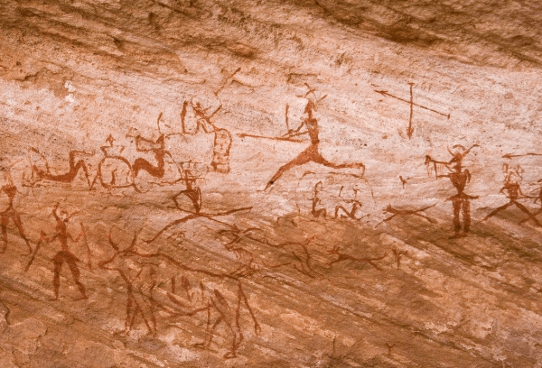 Наскальные рисунки Мамонтов мамонты