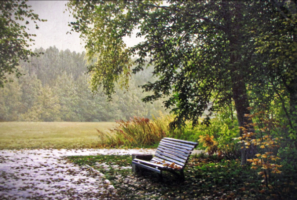 Художник Александр Игнатьев зима
