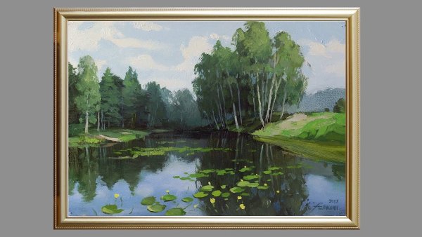 Райское место живопись маслом художник Алексей Епишин