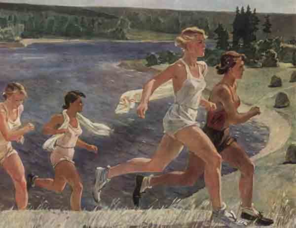 Александр Александрович Дейнека (1899—1969): «на балконе»