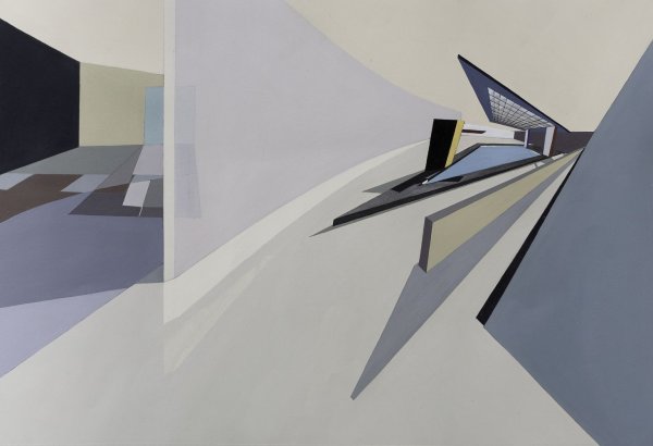 Zaha Hadid early Paintings