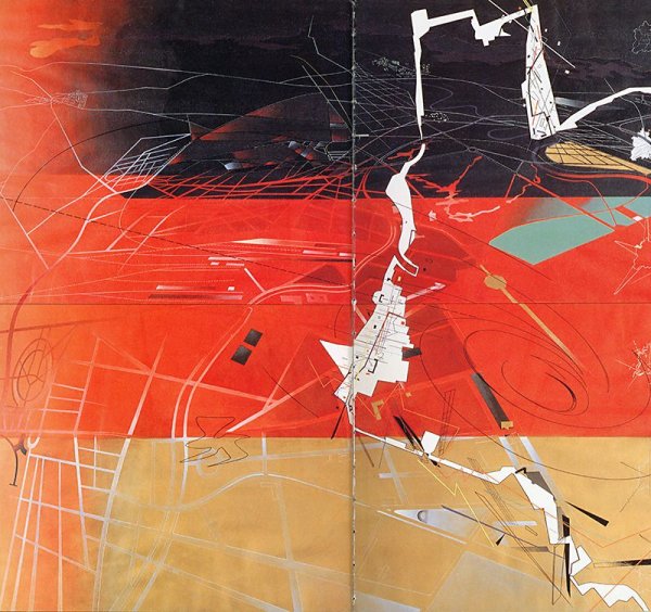 Архитектурный набросок Захи Хадид