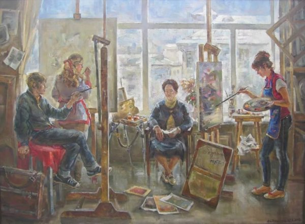 Станковая композиция в интерьере