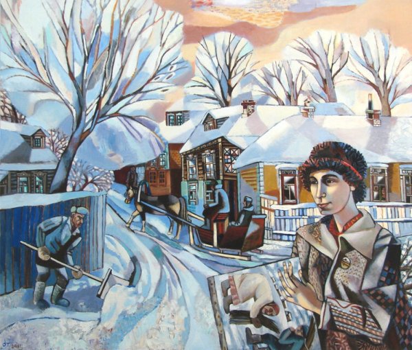 Художник Марина Трушникова зима