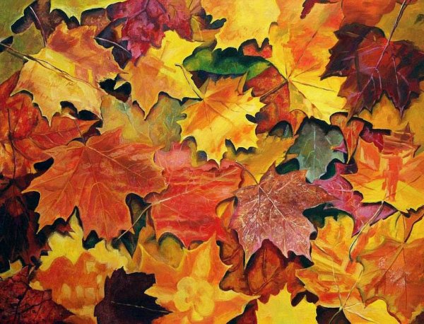 Картина осенний листопад