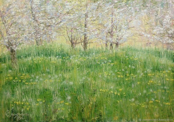 Картина трава