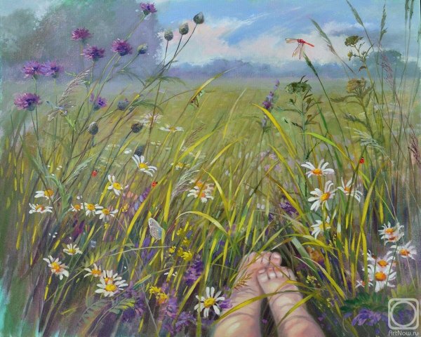Художник Алексей Аникин полевые цветы