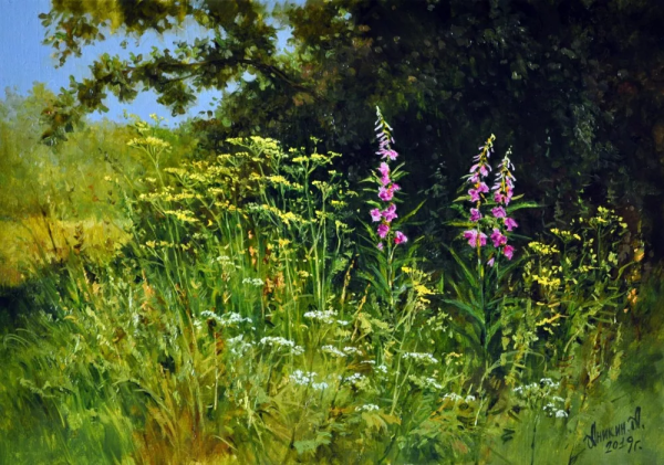 Луговые травы... Художник Алексей Аникин.