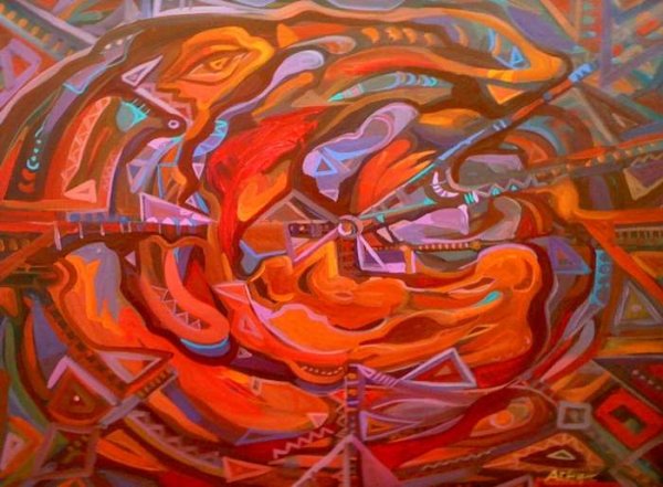 Ассоциативная композиция огонь