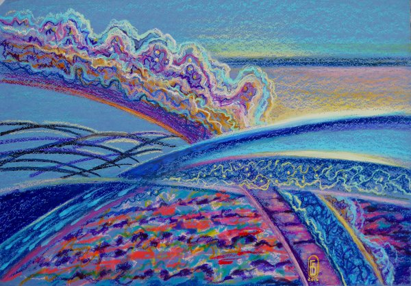 Абстракционизм пастелью