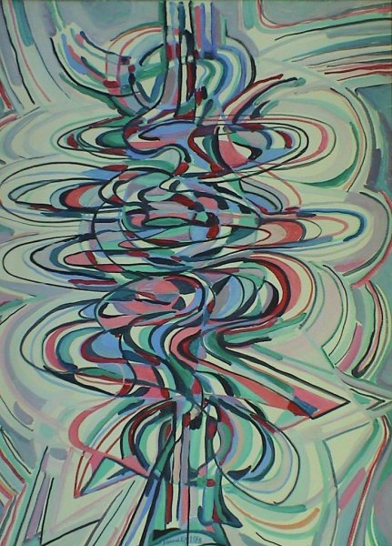 Холодный батик абстракция