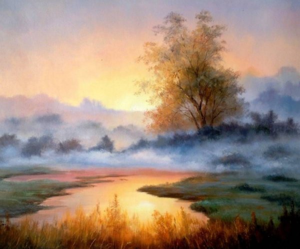 Картина художника Смородинов Руслан-"рассвет"