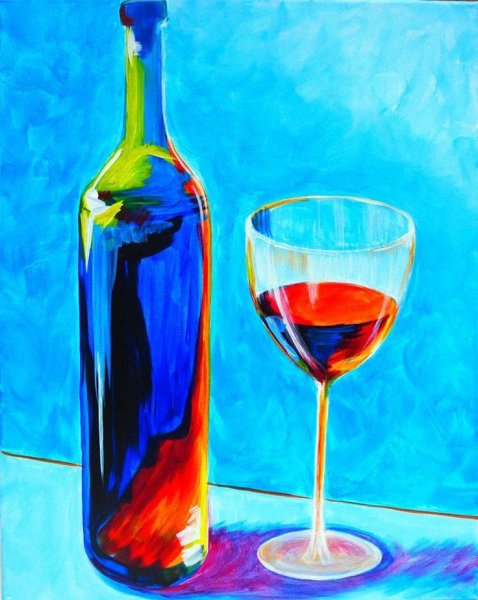 Вино бутылки в живописи