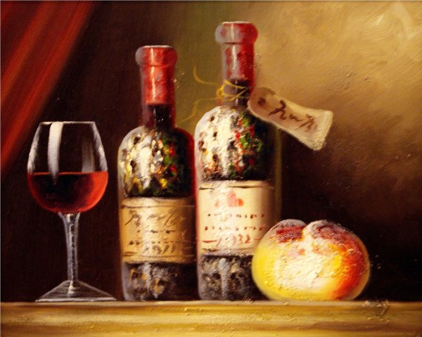 Картина Винные бутылки