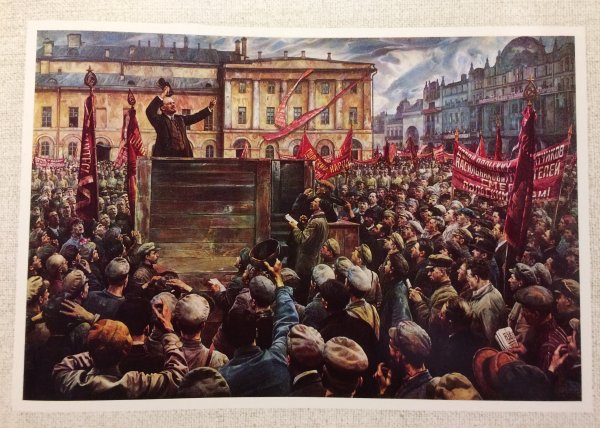 Октябрьская революции 1917 заседание Петроградского совета