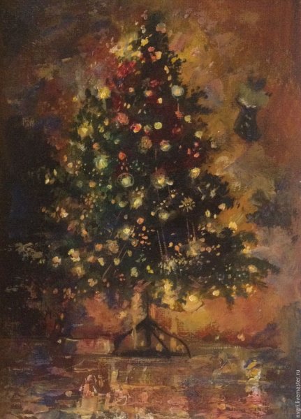 Живопись елочка