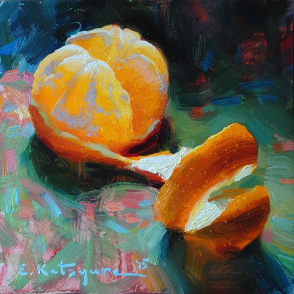 Апельсин живопись