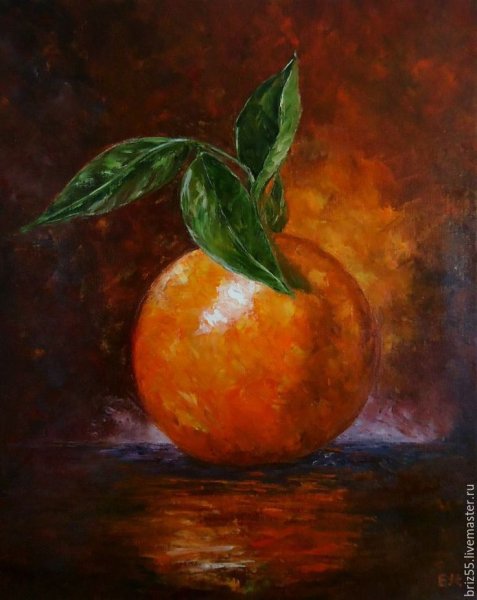 Апельсин живопись