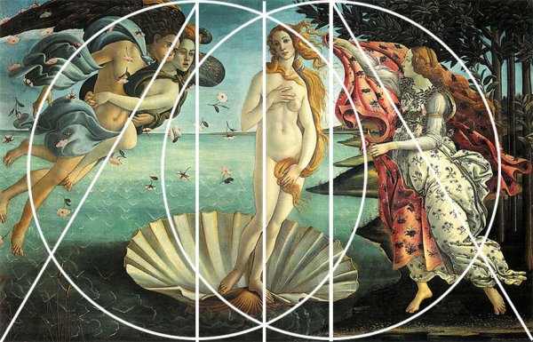 Венера Боттичелли золотое сечение