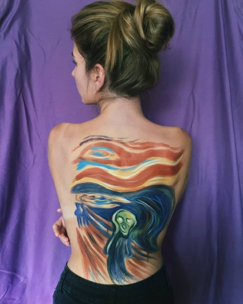 Боди арт в живописи