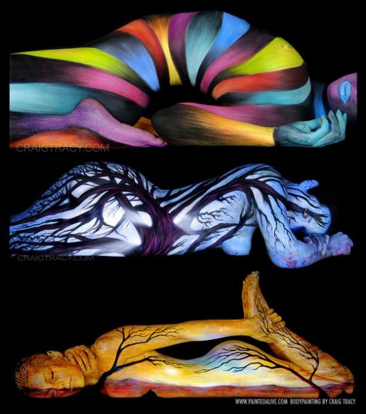 Боди арт иллюзии искусство