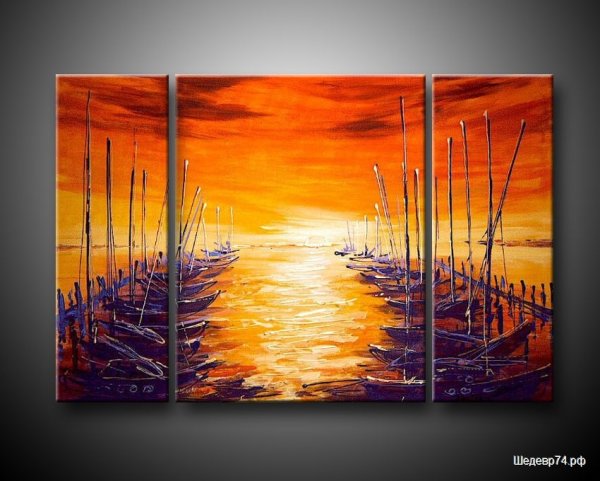 Триптих маслом на холсте