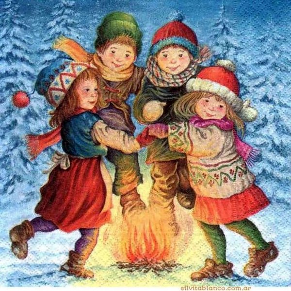 Дети вокруг елки