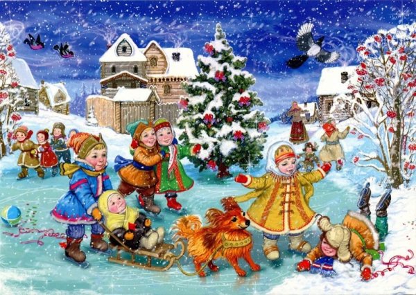 Хоровод вокруг елки