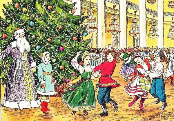 Рождественские гуляния в живописи