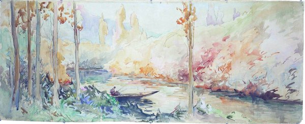 Картина абстракция в коричневых тонах