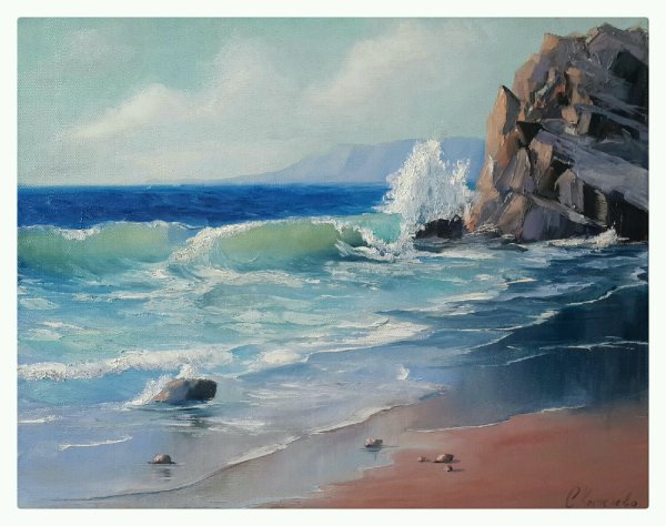 Чеботников морской Прибой картина