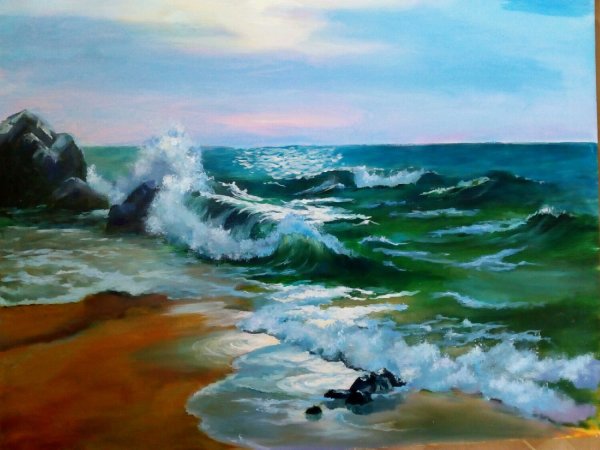 Чеботников морской Прибой картина