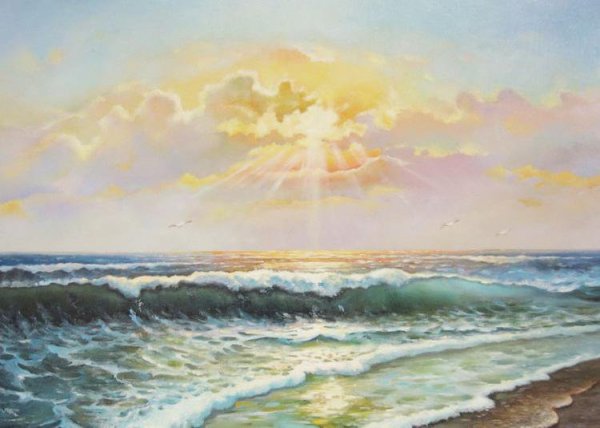 Утренний морской пейзаж