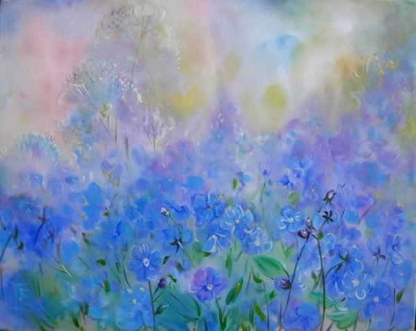 Картины Ольги Абрамовой незабудки