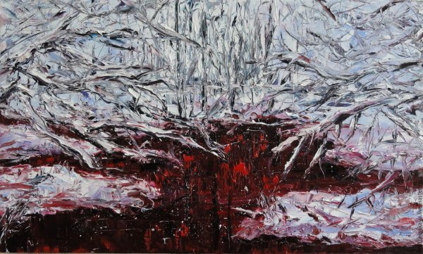 Абстрактная живопись зима