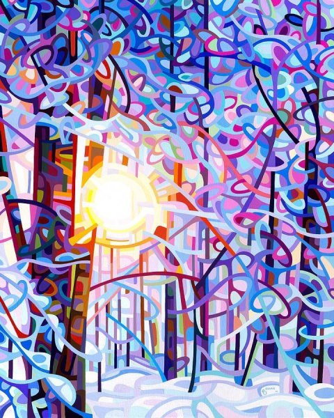 Абстрактная композиция пейзаж