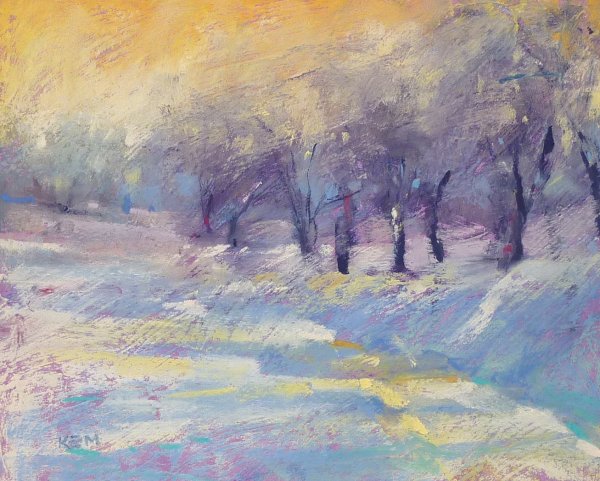 Новогодняя абстракция живопись