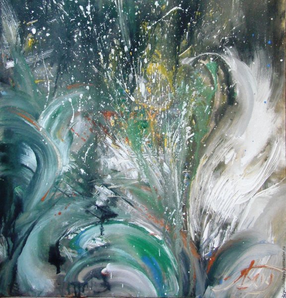 Абстрактная композиция зима