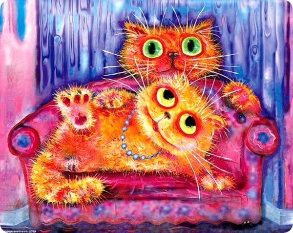Коты художника Бориса Касьянова