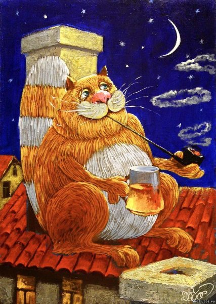 Картины Антона Горцевича коты