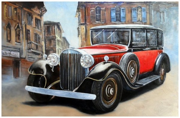 Картина ретро автомобиль