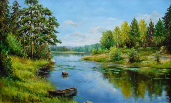 Живопись пейзаж Покушева
