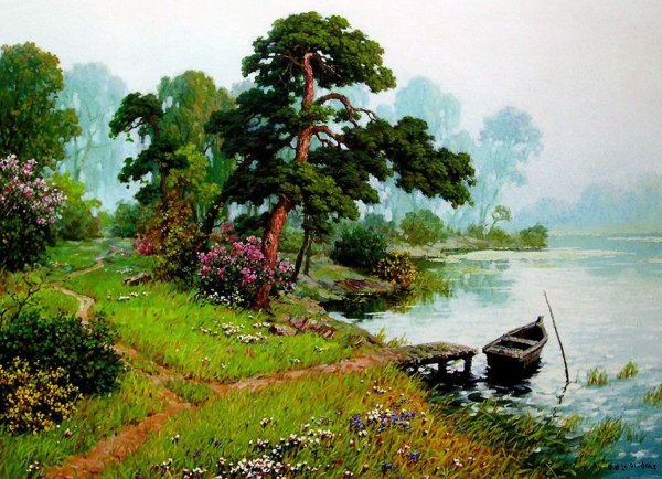 Владимир Жданов "на покосных лугах"